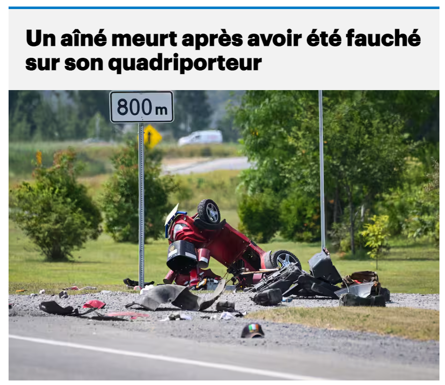 Exemple de situation problématique – illustration d'un drame à éviter.